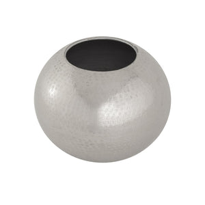 Atlas Cobia Vase - Modern Satin Nickel Accent with Etched Texture for Sophisticated Home Styling Small AC11186-01