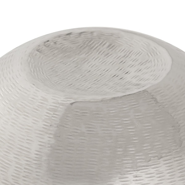 Atlas Cobia Vase - Modern Satin Nickel Accent with Etched Texture for Sophisticated Home Styling Large AC11186-02