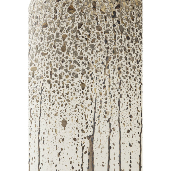 Atlas Coco Vases Set of 3 - Tall Glass Decor with Etched Lines & Rustic Brushstroke for Elegant Styling AC11187-01S