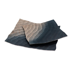 Atlas Colin Tray Set of 2 - Stylish Bronze Ombre Square Metal Trays for Home Décor & Organization AC11192-01S