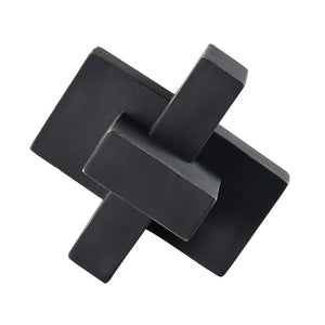 Atlas Colton Object - Striking Sculptural Accent for Modern Decor, Ideal for Shelves and Tables Black AC11194-01