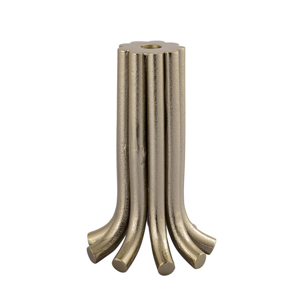Atlas Contour Candleholder Set of 3 - Sculptural Aged Brass Holders for Elegant Dining & Home Decor AC11198-01S