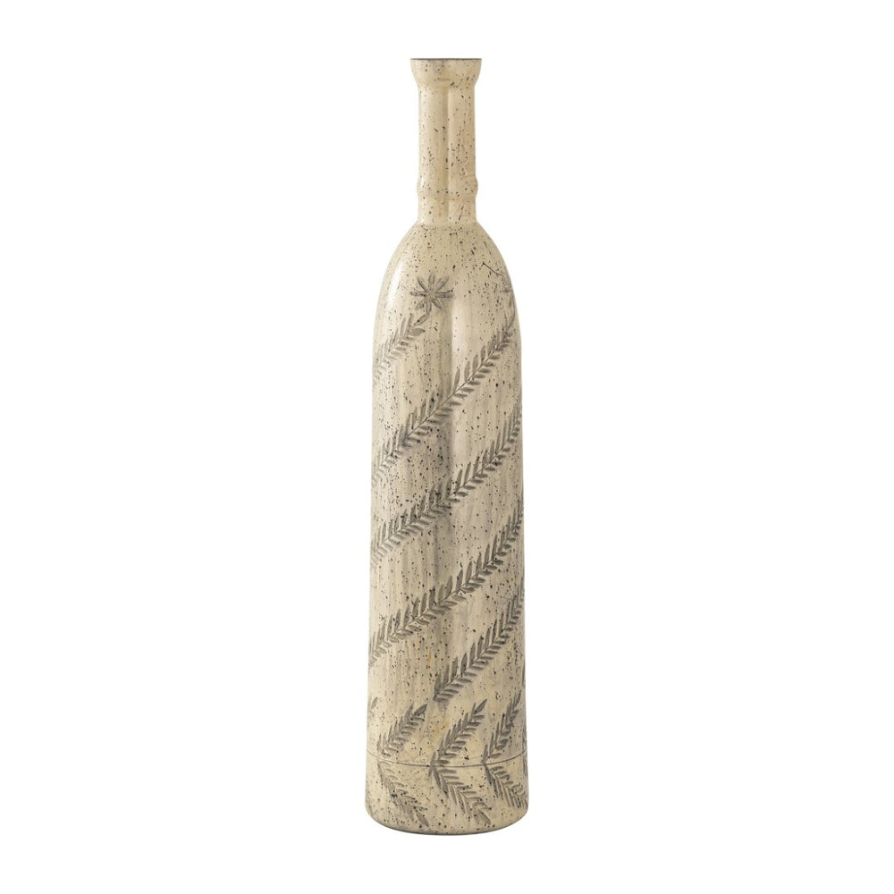 Atlas Cora Vase – Elegant Champagne-Gold Glass with Vintage Filigree, Perfect for Modern Décor & Accents AC11202-01