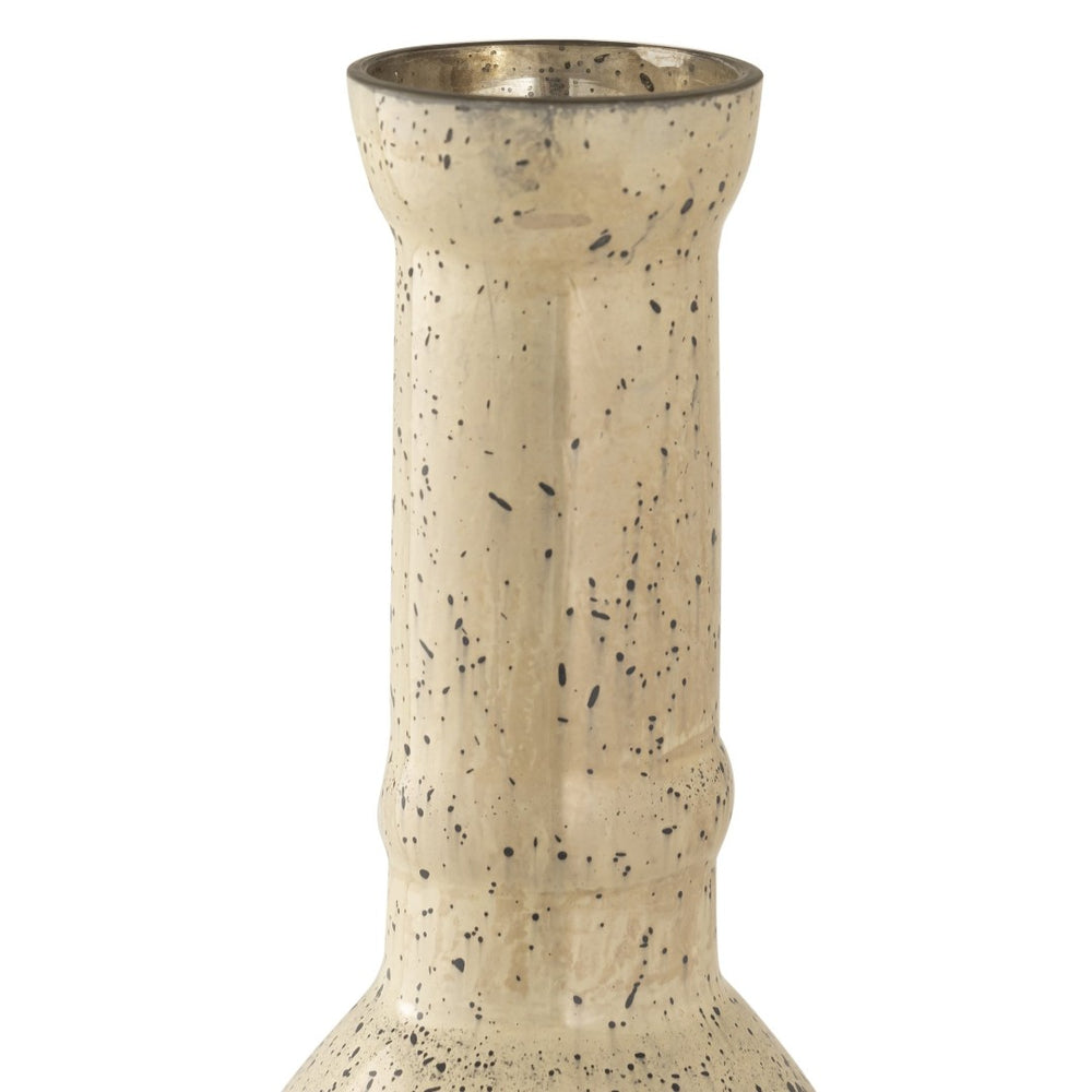 Atlas Cora Vase – Elegant Champagne-Gold Glass with Vintage Filigree, Perfect for Modern Décor & Accents AC11202-01