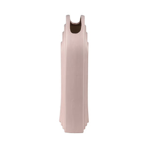 Atlas Corin Vase - Sculptural Earthenware Design with Elegant Light-Pink Matte Finish for Modern Spaces Large AC11204-01
