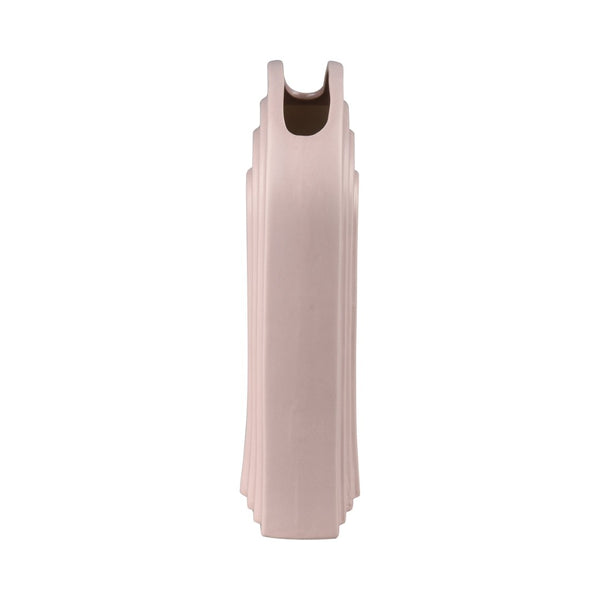 Atlas Corin Vase - Sculptural Earthenware Design with Elegant Light-Pink Matte Finish for Modern Spaces Large AC11204-01