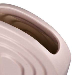 Atlas Corin Vase - Sculptural Earthenware Design with Elegant Light-Pink Matte Finish for Modern Spaces Large AC11204-01