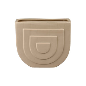 Atlas Corin Vase - Sculptural Earthenware Design with Elegant Light-Pink Matte Finish for Modern Spaces Medium AC11205-01