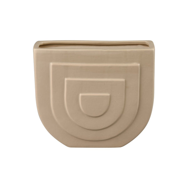 Atlas Corin Vase - Sculptural Earthenware Design with Elegant Light-Pink Matte Finish for Modern Spaces Medium AC11205-01