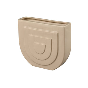 Atlas Corin Vase - Sculptural Earthenware Design with Elegant Light-Pink Matte Finish for Modern Spaces Medium AC11205-01
