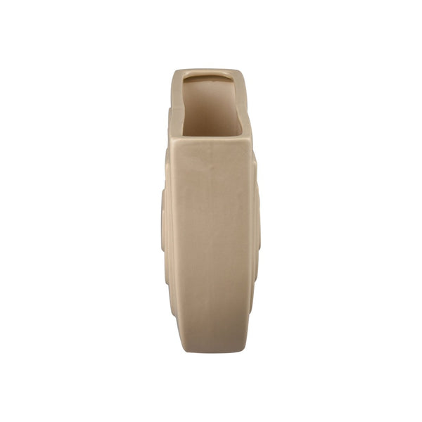 Atlas Corin Vase - Sculptural Earthenware Design with Elegant Light-Pink Matte Finish for Modern Spaces Medium AC11205-01