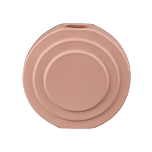 Atlas Corin Vase - Sculptural Earthenware Design with Elegant Light-Pink Matte Finish for Modern Spaces Small AC11206-01