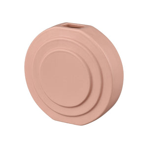 Atlas Corin Vase - Sculptural Earthenware Design with Elegant Light-Pink Matte Finish for Modern Spaces Small AC11206-01