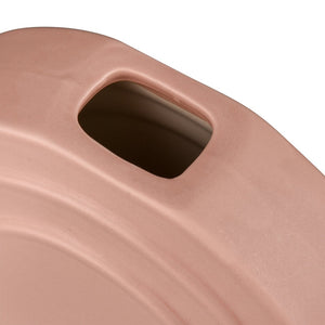 Atlas Corin Vase - Sculptural Earthenware Design with Elegant Light-Pink Matte Finish for Modern Spaces Small AC11206-01