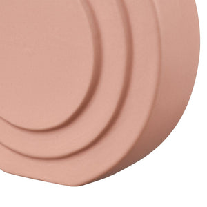 Atlas Corin Vase - Sculptural Earthenware Design with Elegant Light-Pink Matte Finish for Modern Spaces Small AC11206-01