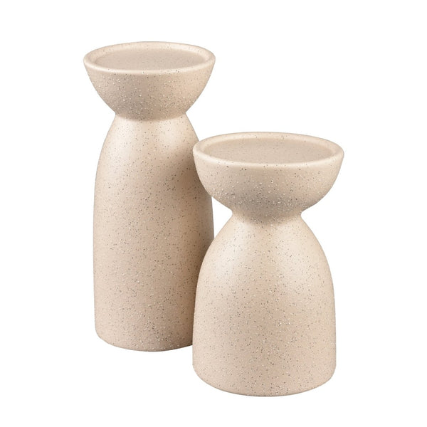 Atlas Corre Candleholder - Elegant Earthenware Design for Modern and Timeless Tabletop Displays Large AC11209-02
