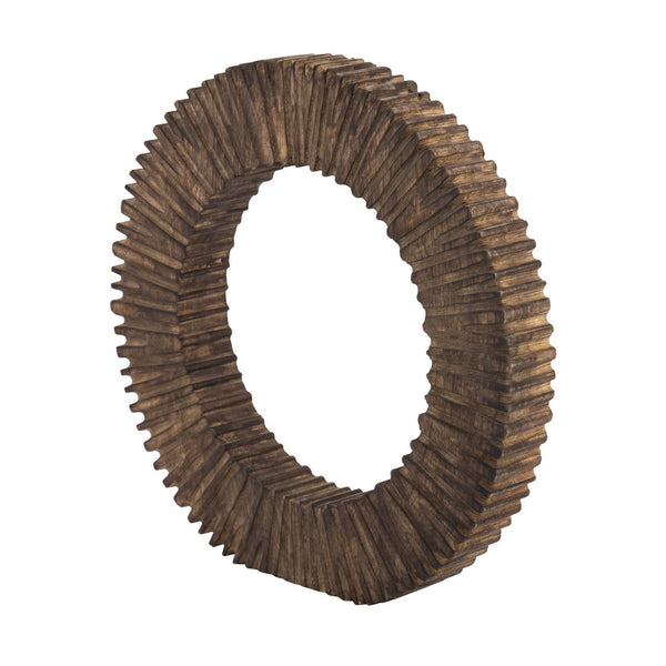 Atlas Curtis Decorative Walnut Sculpture - Tall Sunburst Design for Modern Rustic Home Decor & Styling AC11218-01