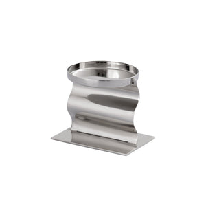 Atlas Curve Candleholder Trio - Elegant Polished Nickel Design for Modern Tabletop and Mantel Décor Set of 3 AC11219-01S