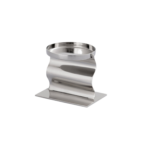 Atlas Curve Candleholder Trio - Elegant Polished Nickel Design for Modern Tabletop and Mantel Décor Set of 3 AC11219-01S