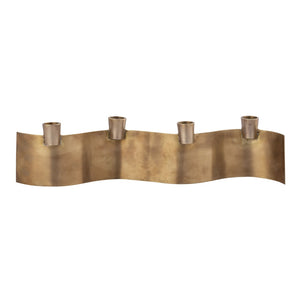Atlas Curve Candleholder Trio - Elegant Polished Nickel Design for Modern Tabletop and Mantel Décor Curve Multi Candleholder AC11220-01