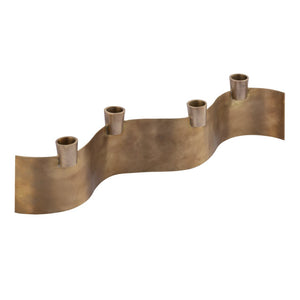 Atlas Curve Candleholder Trio - Elegant Polished Nickel Design for Modern Tabletop and Mantel Décor Curve Multi Candleholder AC11220-01