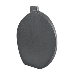 Atlas Damen Vase - Modern Sculptural Black Earthenware for Minimalist Home Decor & Elegant Styling AC11225-01