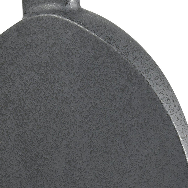 Atlas Damen Vase - Modern Sculptural Black Earthenware for Minimalist Home Decor & Elegant Styling AC11225-01