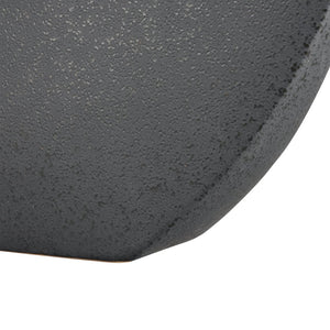 Atlas Damen Vase - Modern Sculptural Black Earthenware for Minimalist Home Decor & Elegant Styling AC11225-01