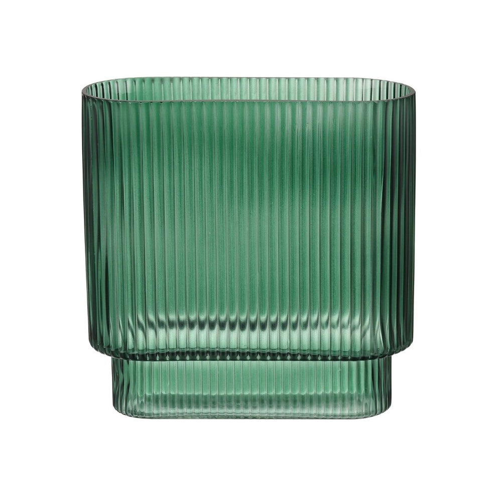 Atlas Dare Vase - Elevate Your Space with Art Deco Emerald Glass Accent for Floral Arrangements & Décor Medium AC11231-01