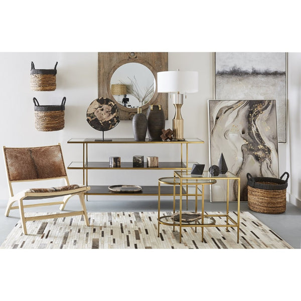 Atlas Deckham Tray - Unique Tiled Petrified Wood Accent for Stylish Home Décor & Organizing Essentials AC11233-01