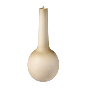 Atlas Delia Bottle - Elegant Burnt Ivory Metal Vase with Curved Amphora Shape for Timeless Décor Style AC11235-01