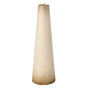 Atlas Delia Bottle III - Sculptural Metal Vase in Warm Burnt Ivory for Elegant Home Décor Accents AC11236-01
