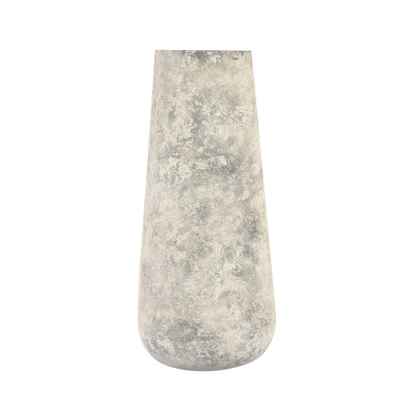 Atlas Delmont Vase - Sculptural Whitewash Iron Accent for Rustic Elegance in Home Decor and Styling AC11241-01