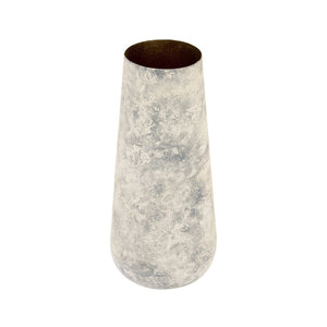 Atlas Delmont Vase - Sculptural Whitewash Iron Accent for Rustic Elegance in Home Decor and Styling AC11241-01
