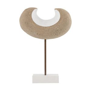 Atlas Don Object I - Sophisticated Beige Decorative Sculpture for Modern Interiors & Minimalist Style AC11250-01