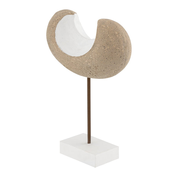 Atlas Don Object I - Sophisticated Beige Decorative Sculpture for Modern Interiors & Minimalist Style AC11250-01