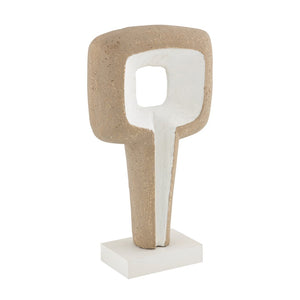 Atlas Don Object II - Sculptural Beige Accent Piece for Modern Interiors, Textured and Elegant Design AC11251-01