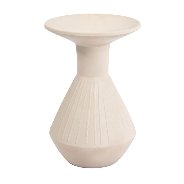 Atlas Doric Vase - Sculptural Ceramic Elegance with Contemporary Matte Finish for Modern Interiors Large White AC11252-01