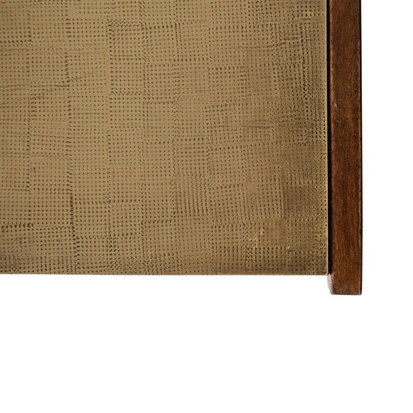 Atlas Dorsey Box - Chic Small Storage in Aged Brass & Walnut Wood, Perfect for Organizing Essentials Stylishly AC11255-01