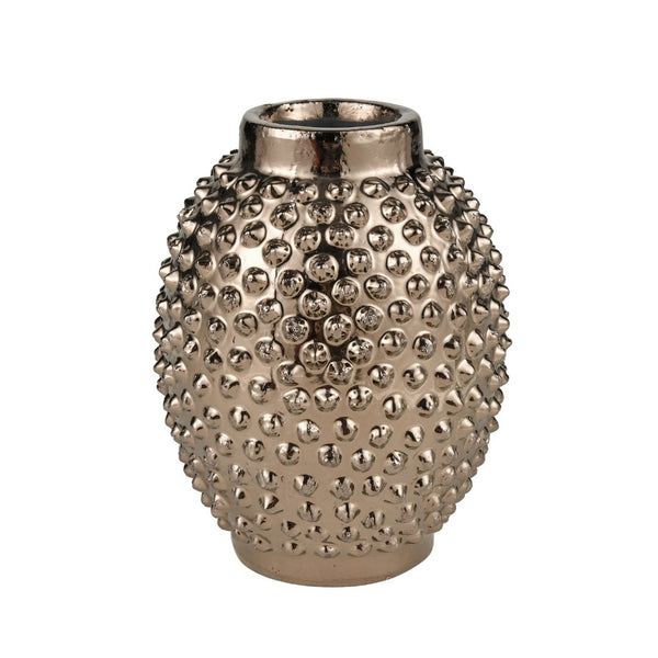 Atlas Dorus Sculptural Vase - Timeless Glamour with Textured Gold Finish for Elegant Home Décor Large Gold AC11256-01