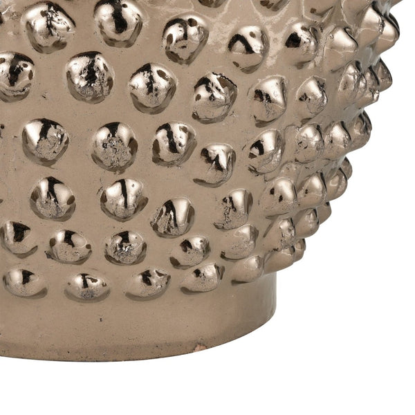 Atlas Dorus Sculptural Vase - Timeless Glamour with Textured Gold Finish for Elegant Home Décor Large Gold AC11256-01