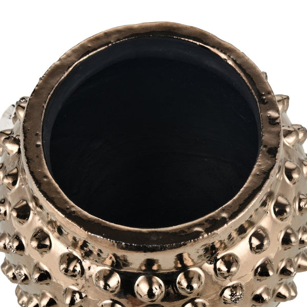 Atlas Dorus Sculptural Vase - Timeless Glamour with Textured Gold Finish for Elegant Home Décor Small Gold AC11258-01