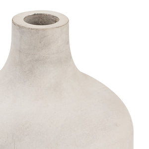 Atlas Drake Vase - Sculptural Wooden Centerpiece with Antique Carving for Modern Decor & Dried Botanicals AC11266-01