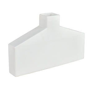 Atlas Drue Vase - Modern Sculptural Ceramic Accent for Stylish Home Décor and Elegant Displays Short Matte White AC11269-01