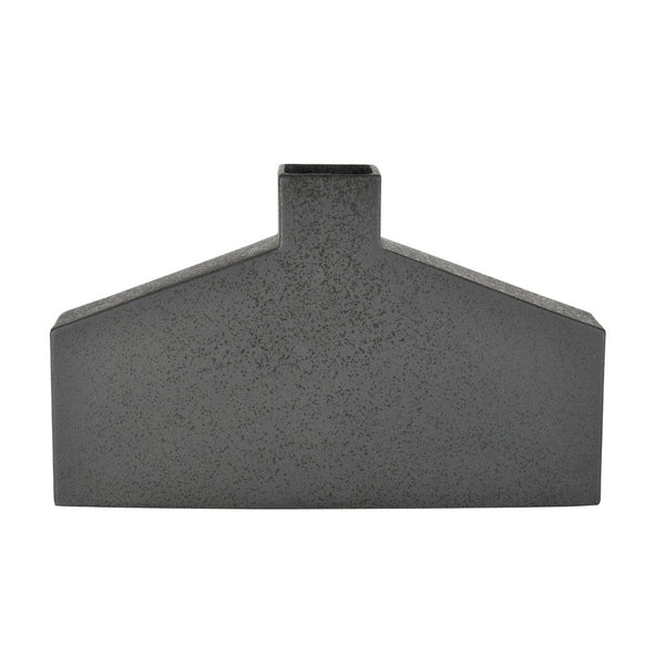 Atlas Drue Vase - Modern Sculptural Ceramic Accent for Stylish Home Décor and Elegant Displays Short Speckled Black AC11269-02