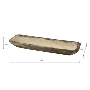 Atlas Eastwood Long Tray - Elegant Natural Wood Centerpiece for Home Decor, Serving, and Organizing Essentials AC11278-01