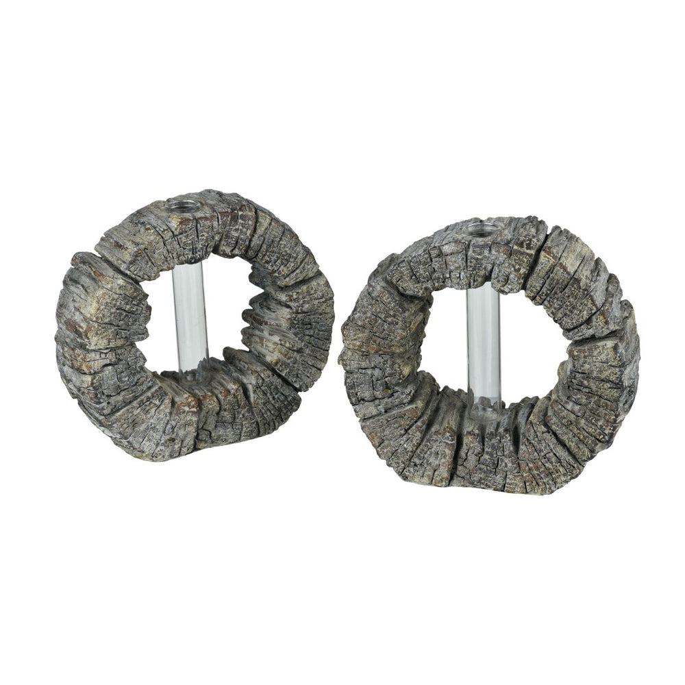 Atlas Eastwood Modern Concrete Bud Vases - Set of 2 Gray, Minimalist Design for Stylish Home Decor AC11280-01S
