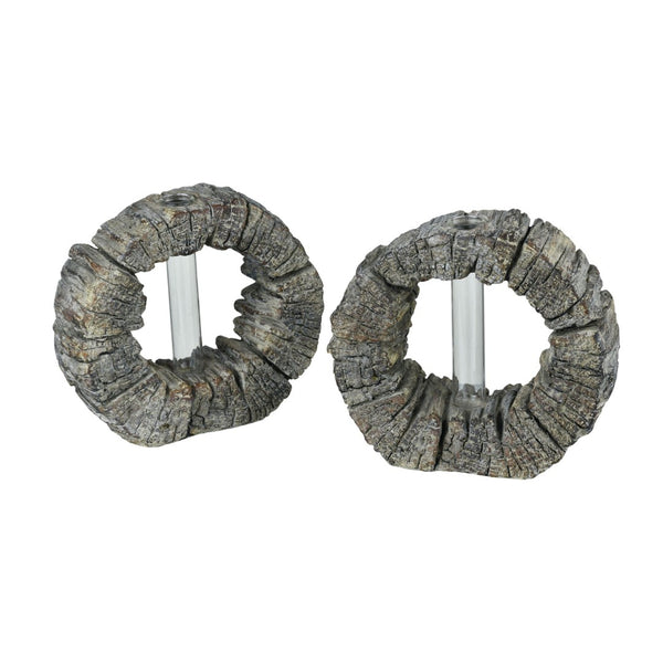Atlas Eastwood Modern Concrete Bud Vases - Set of 2 Gray, Minimalist Design for Stylish Home Decor AC11280-01S