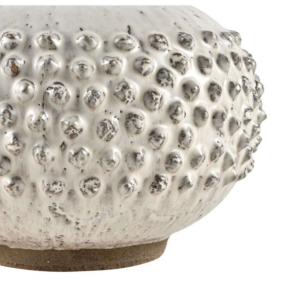 Atlas Echten Terracotta Vase - Rustic Aged White Decorative Accent for Coastal & Farmhouse Interiors AC11284-01