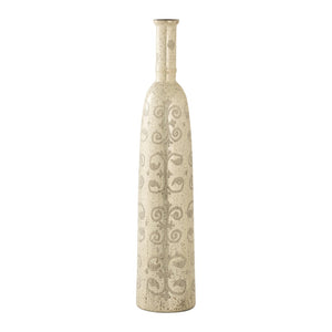 Atlas Edith Vase - Elegant Tall Glass Vessel with Antique Gold Filigree for Stunning Floral Displays AC11285-01